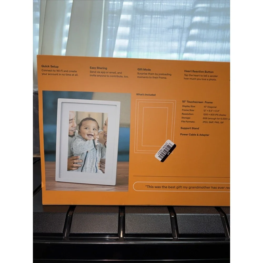 Skylight Frame WHITE 10 inch Wi-Fi Digital‎ Picture Frame NEW FACTORY SEALED